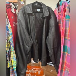Men's Black Leather Jacket